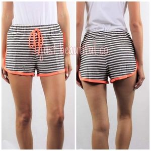 Neon Drawstring Shorts